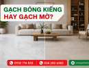 GẠCH BÓNG KIẾNG HAY GẠCH MỜ? NÊN CHỌN LOẠI NÀO?