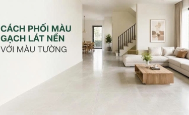 Cách Phối Màu Gạch Lát Nền Với Màu Tường Cho Từng Không Gian