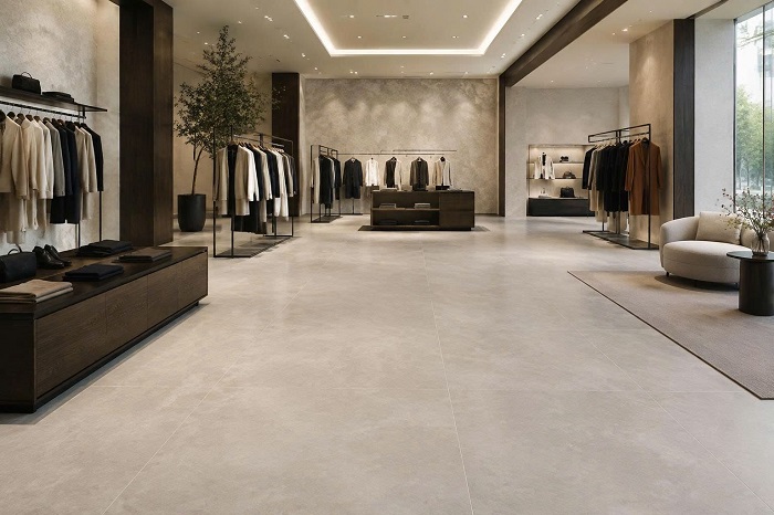 Gạch lát nền showroom thời trang