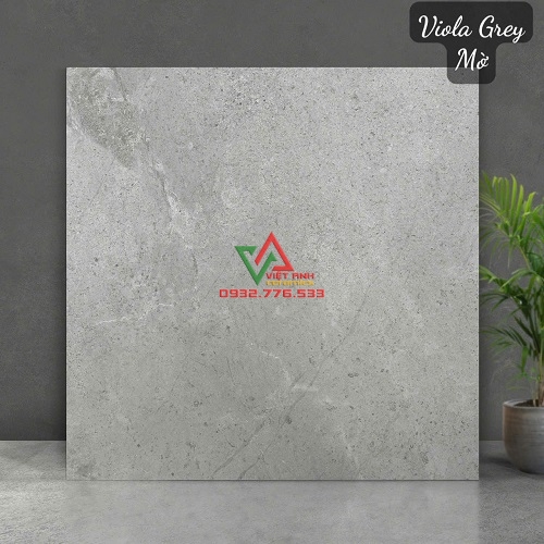 Gạch 80x80 Xám Xi Măng Vân Đá Hạt Mịn Mờ