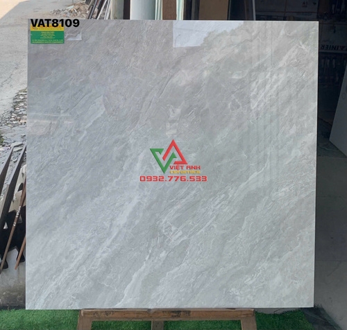 Gạch Lát Nền 80x80 Xám Khói Vân Đá Bóng Kiếng Việt Nam
