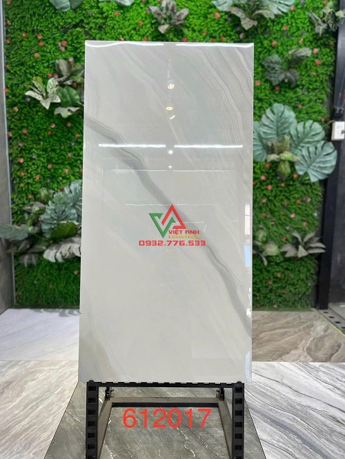 Gạch 60x120 Trung Quốc 612017 Xám Trắng Vân Đá Dải Chéo