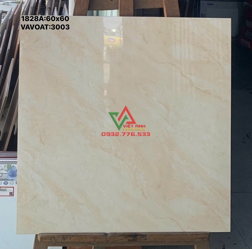 Gạch 60x60 Màu Kem Vân Đá Bóng Kiếng Quận 8