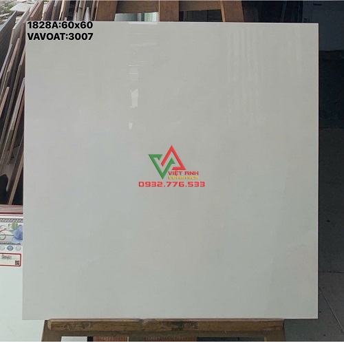 Gạch 60x60 Trắng Kem Trơn Bóng Kiếng Quận 11
