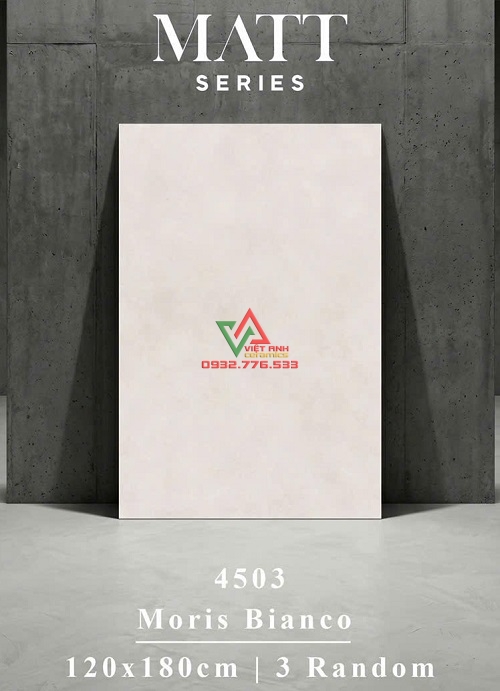 Gạch Men Mờ Trắng Kem 120x180 Ấn Độ - 4503