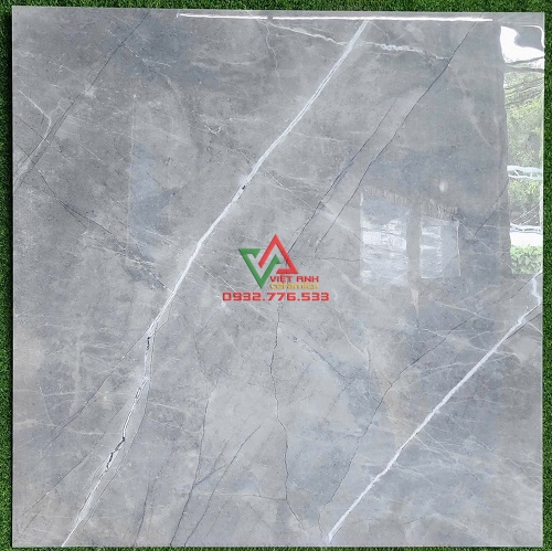 Gạch 120x120 granite xám bạch vân bóng kiếng nhập khẩu Ấn Độ