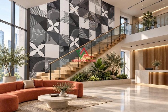BST Gạch Trang Trí 60x120 Rock Decor Đen Xám