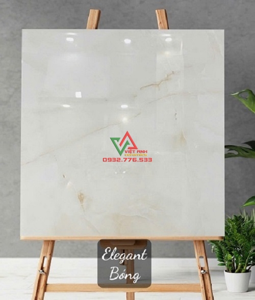Gạch 80x80 Kem Ngọc Vân Đá Vàng Nhạt Bóng Ấn Độ