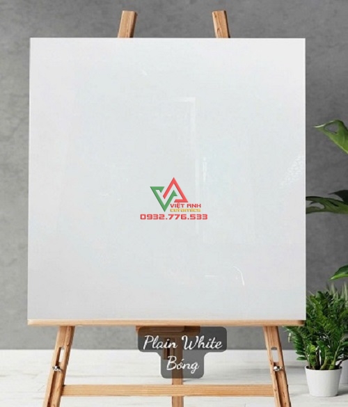 Gạch 80x80 Trắng Trơn Bề Mặt Bóng Ấn Độ