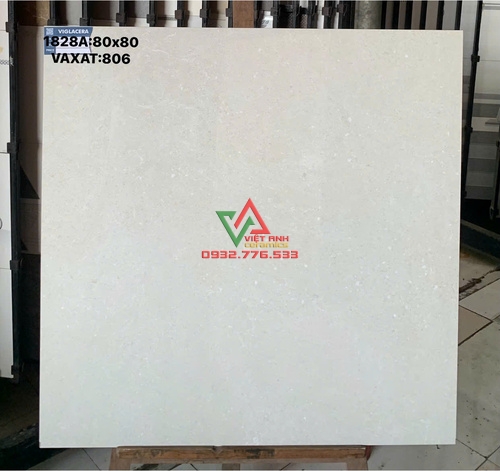 Gạch Lát Nền 80x80 Kem Nhạt Hạt Đá Mịn Bóng Kiếng Việt Nam