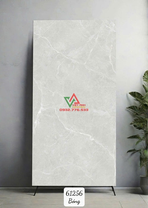 Gạch Lát Nền Phòng Khách 60x120 Xám Sáng Bóng Kiếng Ấn Độ