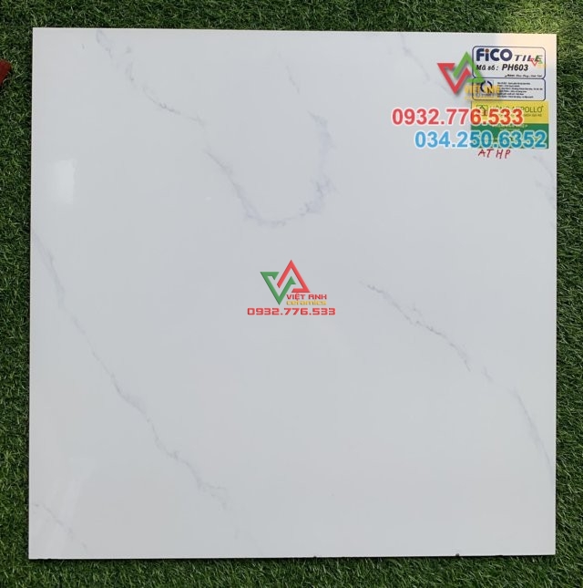 60x60 gạch lát nền màu trắng xả kho PH603