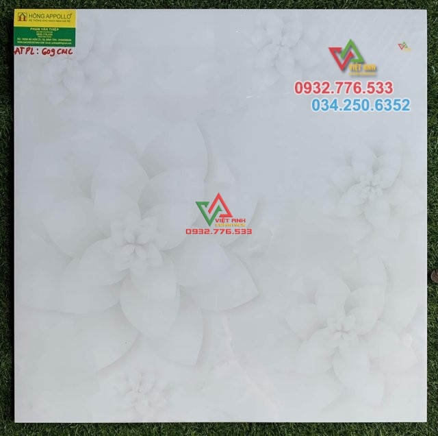 Gạch 60x60 họa tiết đẹp bông hoa cao cấp 609