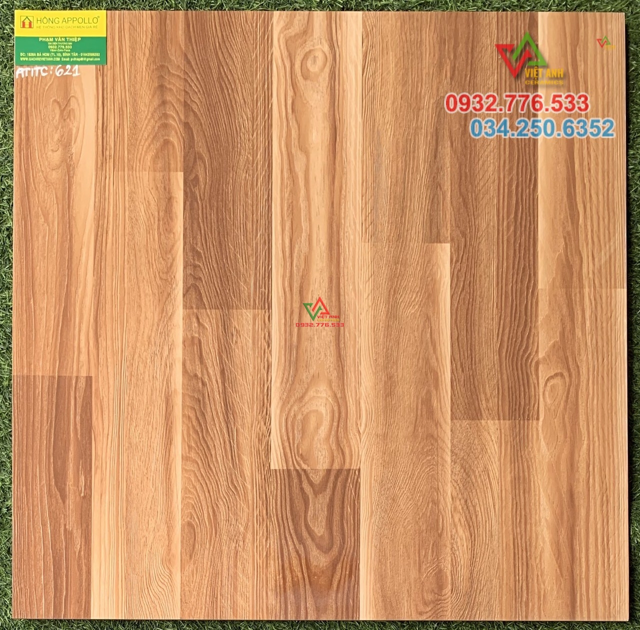 Gạch giả gỗ 60x60 lát nền phòng ngủ 621