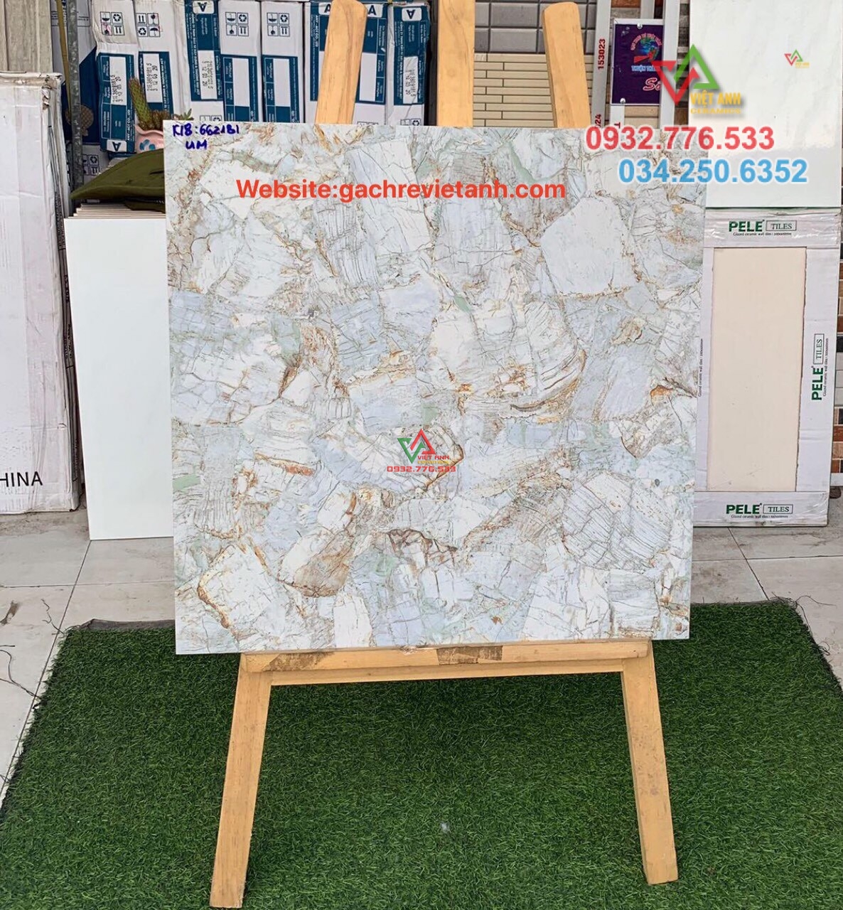 Gạch 60x60 họa tiết hoa văn sắc sảo tại Vĩnh Lộc A