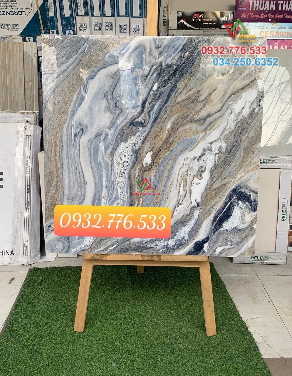 Gạch lát nền TQ 80x80 nhũ vàng bóng