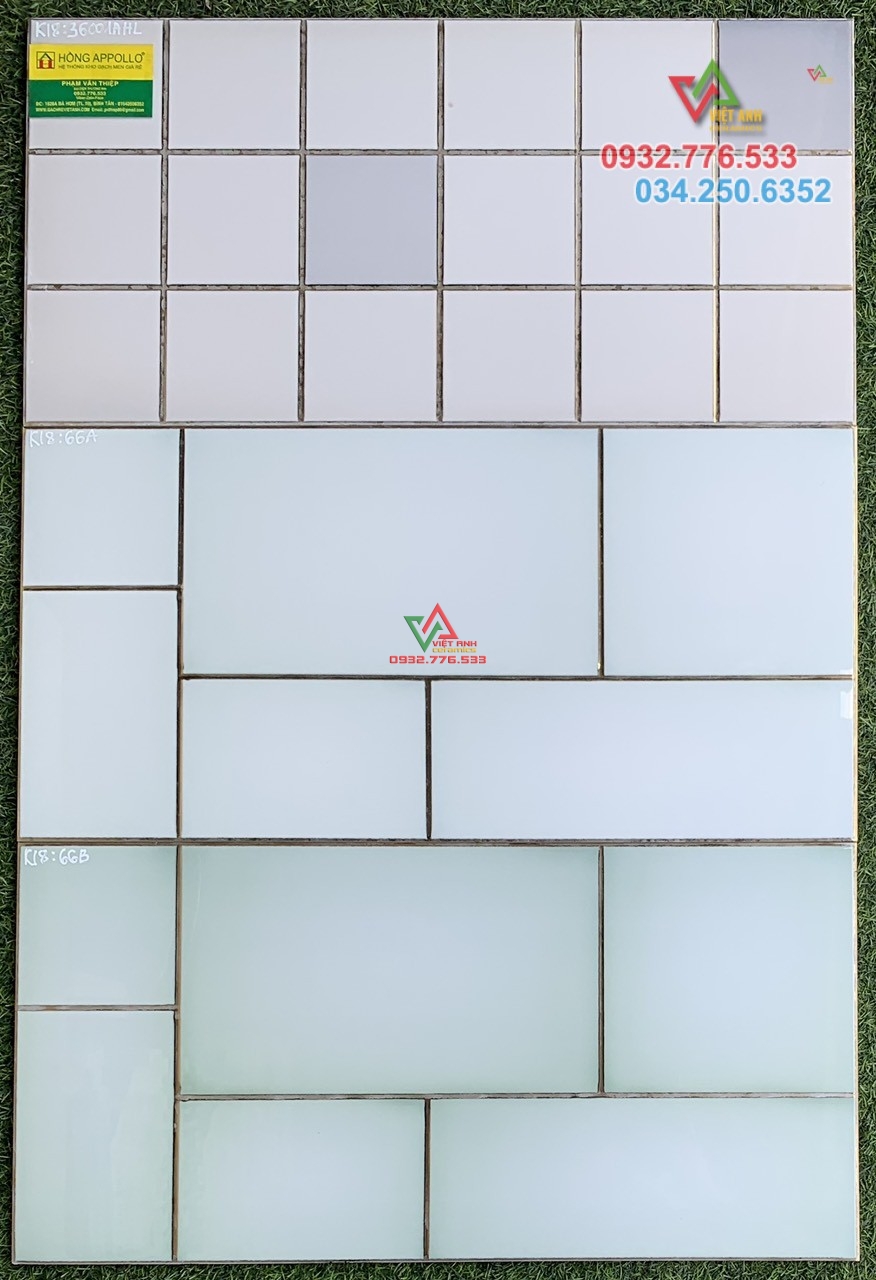 Gạch 30x60 ốp tường màu xanh trời nhập khẩu TQ