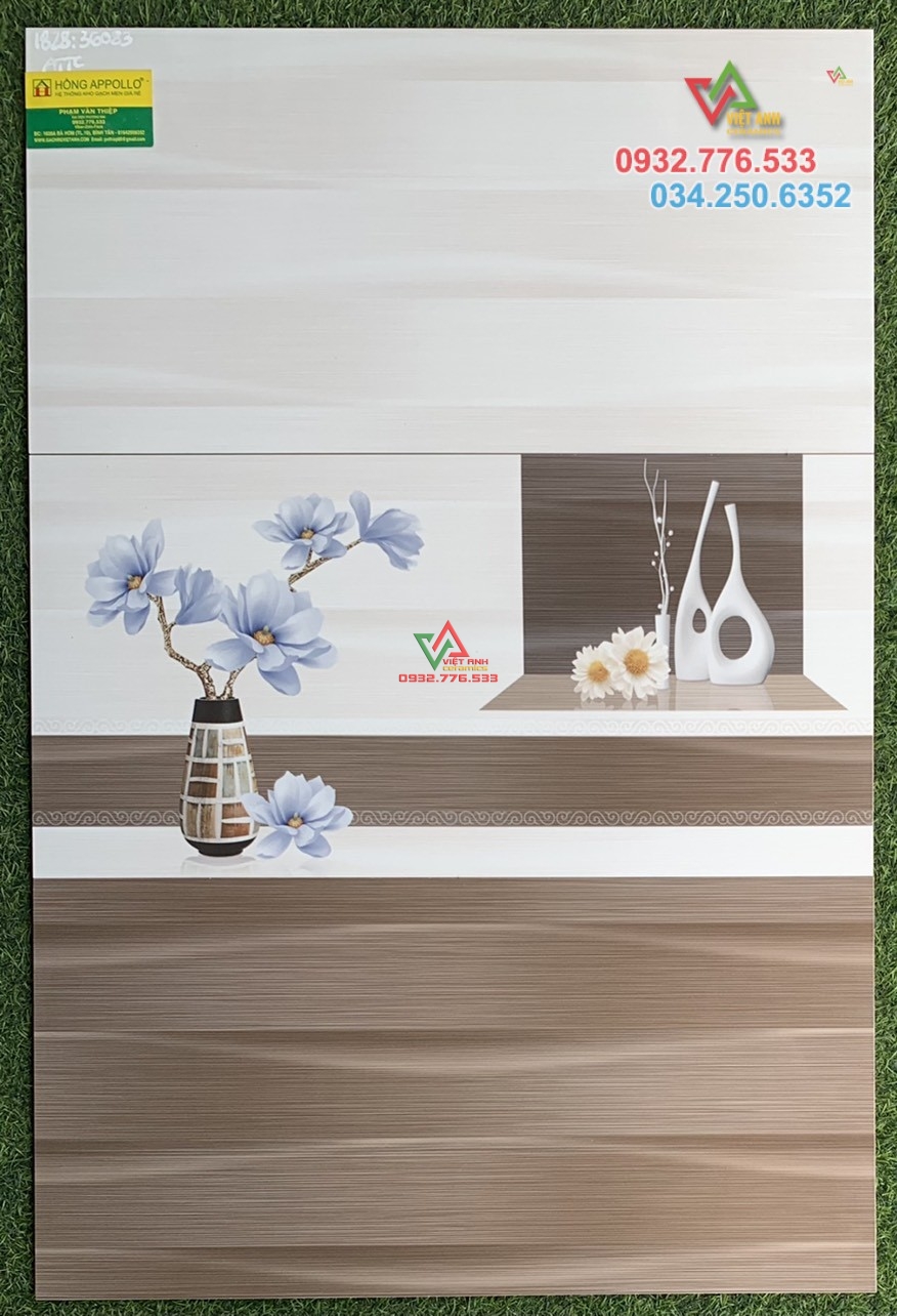 Gạch 30x60 màu nâu trắng