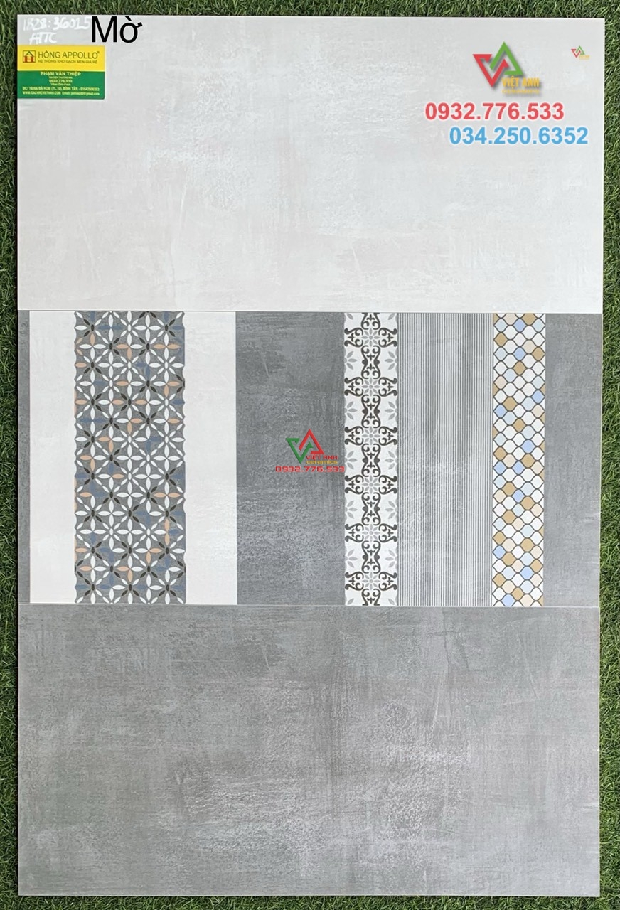 Gạch 30x60 màu xám trắng