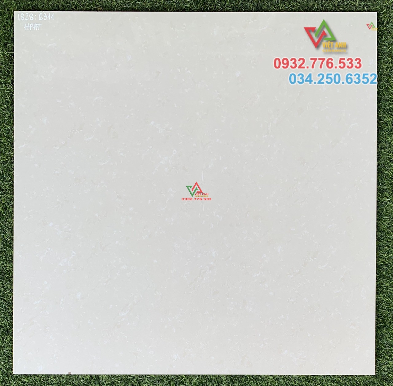 Gạch 60x60 đá bóng kiếng toàn phần màu trắng