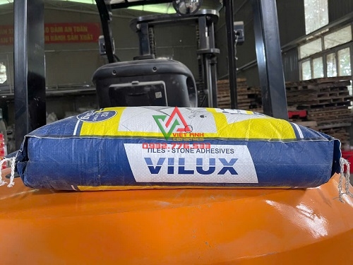 Bao keo dán gạch Vilux dùng trong thi công ốp lát.