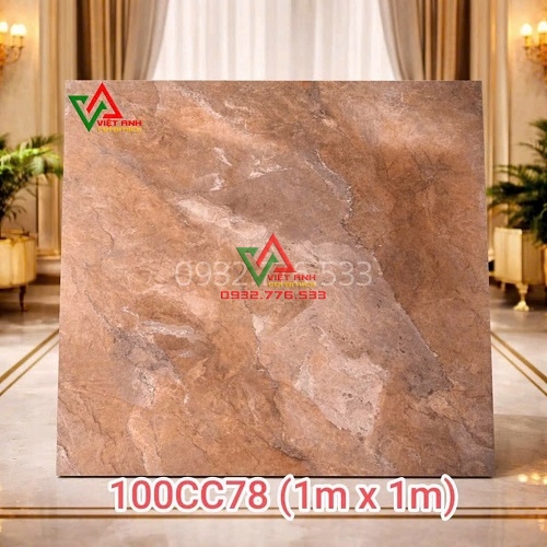 GẠCH 100X100 VÂN ĐÁ NÂU ĐỒNG LUXURY