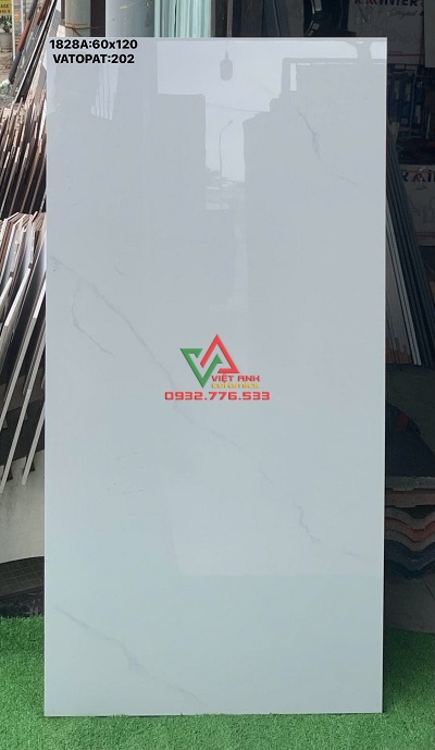 GẠCH 60X120 CMC TRẮNG VÂN ĐÁ MARBLE BÓNG KIẾNG