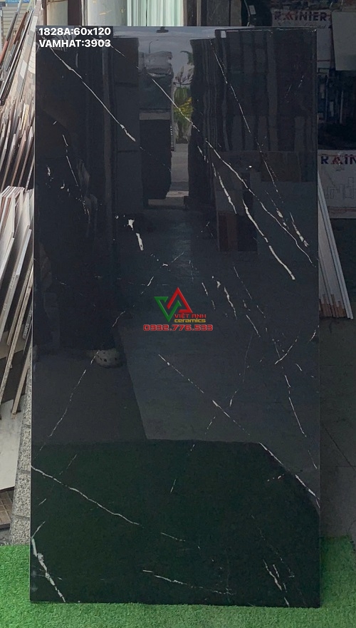 GẠCH 60X120 ĐEN TIA CHỚP BÓNG KIẾNG ẤN ĐỘ