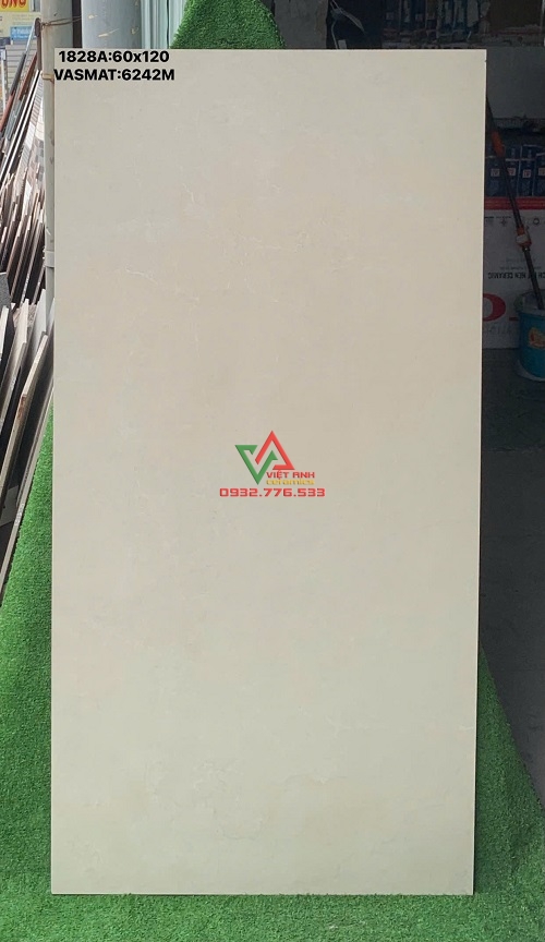 GẠCH 60X120 KEM SỮA TRƠN MỜ CAO CẤP ẤN ĐỘ