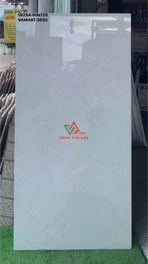 GẠCH 60X120 TRẮNG NGỌC VÂN ĐÁ BÓNG KIẾNG ẤN ĐỘ