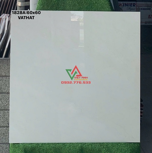 GẠCH 60X60 TRẮNG TRƠN VÂN CHÌM BÓNG KIẾNG VIỆT NAM
