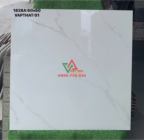 GẠCH 60X60 VIGLACERA TRẮNG VÂN MÂY MARBLE BÓNG KIẾNG