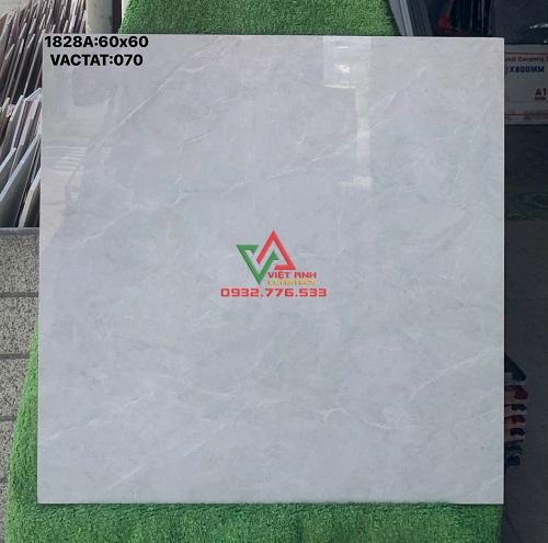 GẠCH 60X60 XÁM KEM VÂN ĐÁ BÓNG KIẾNG