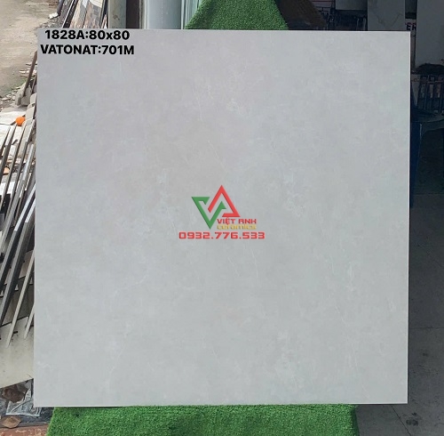 GẠCH 80X80 TRẮNG XÁM VÂN ĐÁ MỜ CMC VIỆT NAM