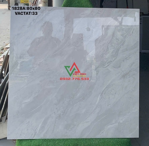 GẠCH 80X80 VÂN ĐÁ XÁM TRẮNG MÂY NHẸ CAO CẤP
