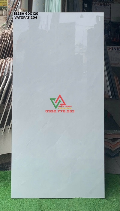 GẠCH KHỔ LỚN 60X120 CMC MÀU TRẮNG VÂN ĐÁ BÓNG KIẾNG