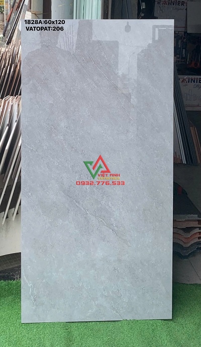 GẠCH KHỔ LỚN 60X120 CMC XÁM VÂN XI MĂNG BÓNG KIẾNG