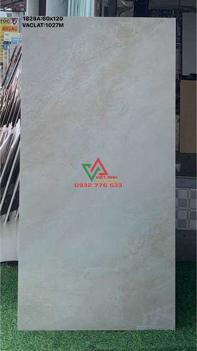 GẠCH KHỔ LỚN 60X120 KEM BE VÂN ĐÁ TỰ NHIÊN MỜ