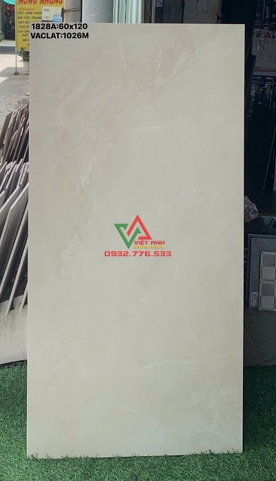GẠCH KHỔ LỚN 60X120 KEM NGÀ VÂN ĐÁ MỜ