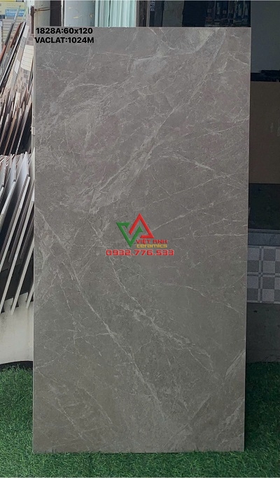 GẠCH KHỔ LỚN 60X120 NÂU XÁM VÂN MARBLE MỜ