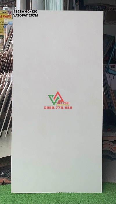 GẠCH KHỔ LỚN 60X120 TRẮNG KEM BỀ MẶT MỜ TỐI GIẢN