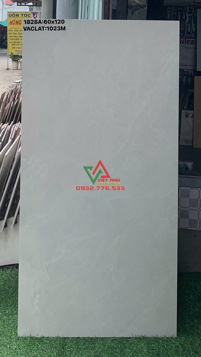GẠCH KHỔ LỚN 60X120 TRẮNG KEM VÂN ĐÁ MỜ