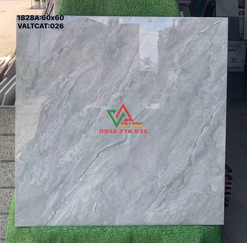 GẠCH LÁT NỀN 60X60 MÀU XÁM KHÓI VÂN ĐÁ MARBLE