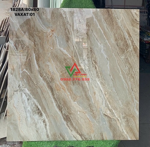 GẠCH LÁT NỀN 80X80 PRIME VÂN ĐÁ MARBLE VÀNG KEM BÓNG KIẾNG