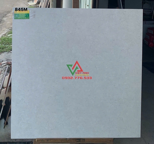 Gạch Lát Nền 80x80 Xám Sáng Vân Đá Mịn Mờ Việt Nam