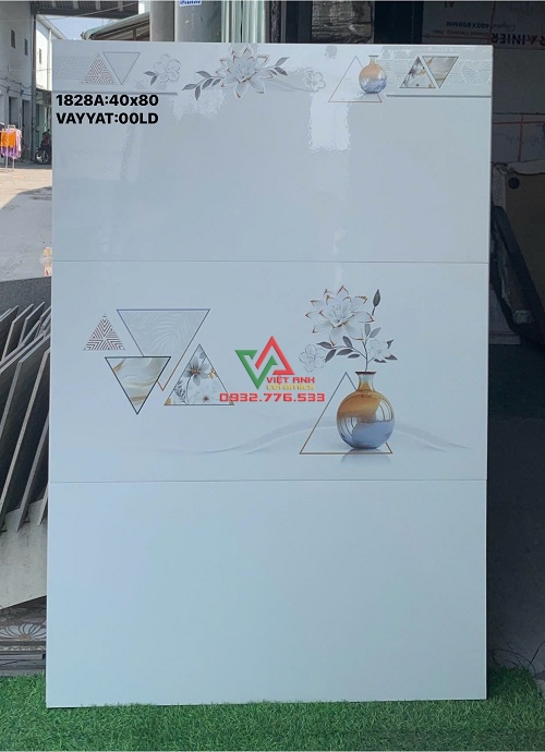 Gạch ốp lát 40x80 đá bóng kiếng họa tiết nổi bật tại Tỉnh Lộ 10