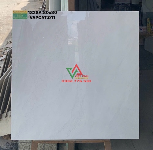GẠCH TRẮNG NGÀ VÂN ĐÁ NHẸ 80X80 CAO CẤP