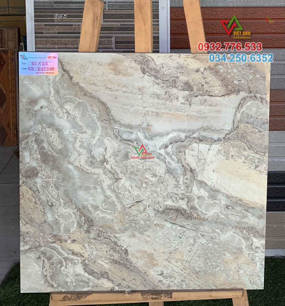 Gạch 60x60 đá VN màu sắc đa dạng họa tiết sắc sảo