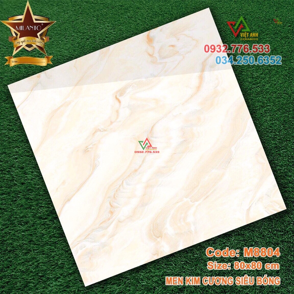 Gạch 80x80 đá bóng kiếng toàn phần chất lượng cao
