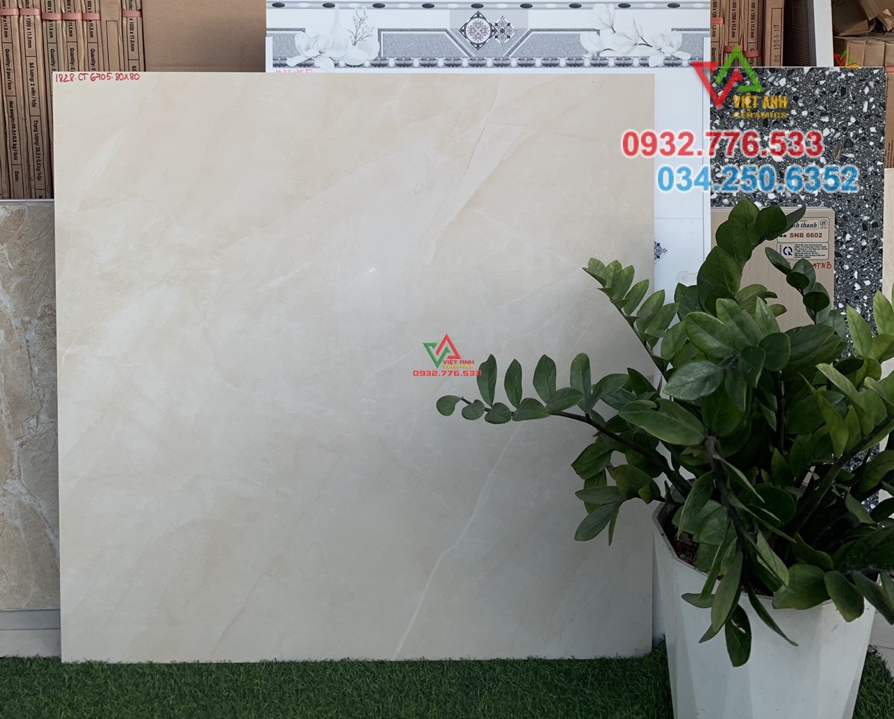 Gạch lát nền nhà 80x80 mới